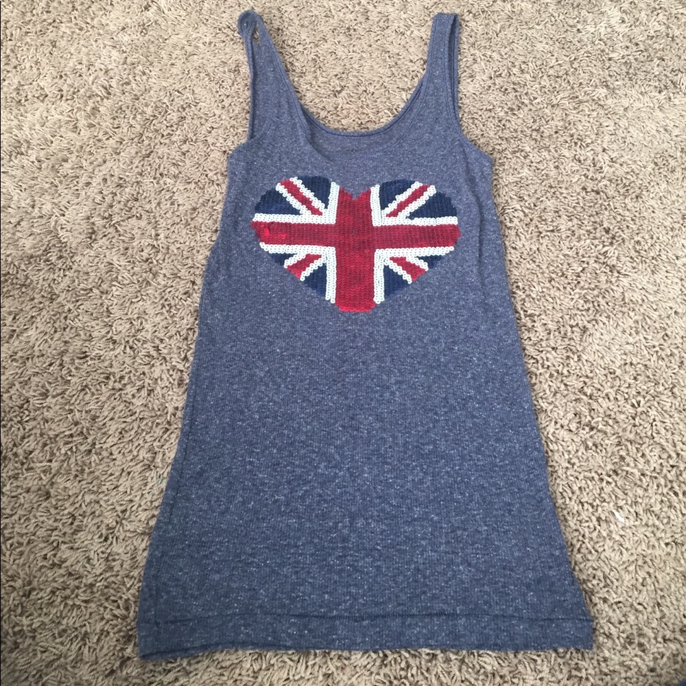 American flag tank top